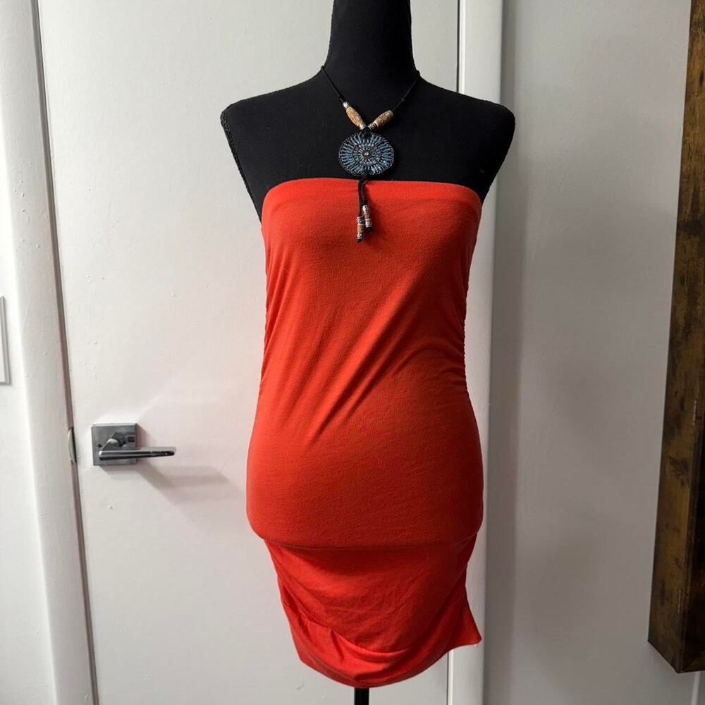 Vintage y2k orange mini dress